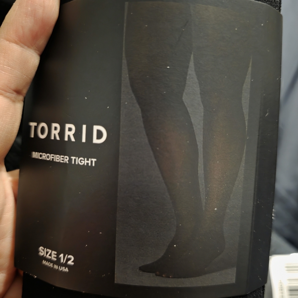 Torrid Microfiber Black Tights